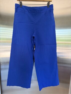 Chico's Royal Blue Cropped Wide-Leg Pants
